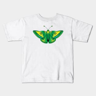 Green butterfly Kids T-Shirt